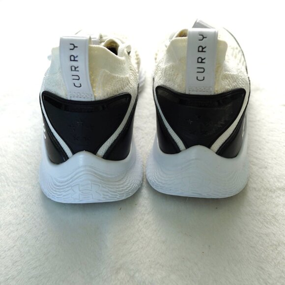 Under Armour Curry Flow 8 Basketball Sneakers Size 6Y White Black - Picture 5 of 10